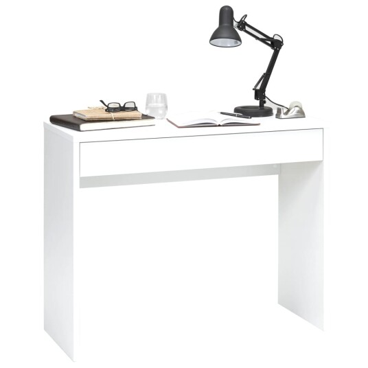 FMD Skrivebord med bred skuff 100x40x80 cm hvit FMD Skrivebord med bred skuff 100x40x80 cm hvit