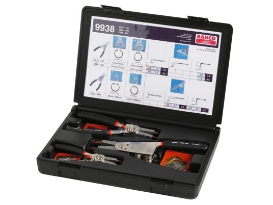 Bahco Set 3 In/ex Reset.C/clip Plier 9938