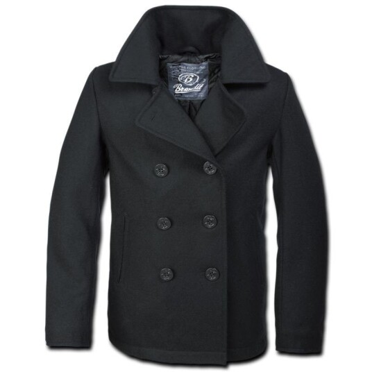 Brandit Pea Coat Jakke S Svart Brandit Pea Coat Jakke S Svart