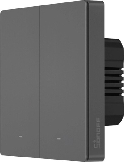 Sonoff Smart Veggbryter M5 2-kanals, WiFi Grå Sonoff Smart Veggbryter M5 2-kanals, WiFi Grå