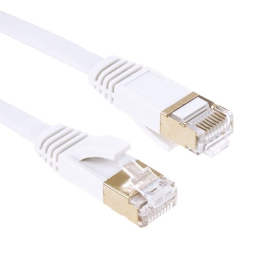 10m   Flat Nettverkskabel Cat7   Internett kabel