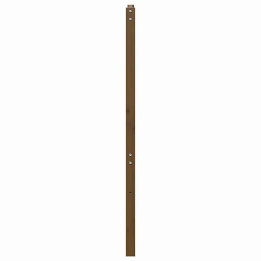 vidaXL Sengegavl honningbrun 156x4x100 cm heltre furu