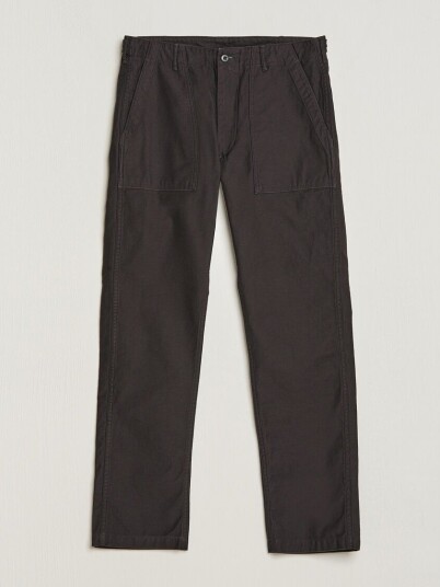 orSlow Slim Fit Original Sateen Fatigue Pants Black