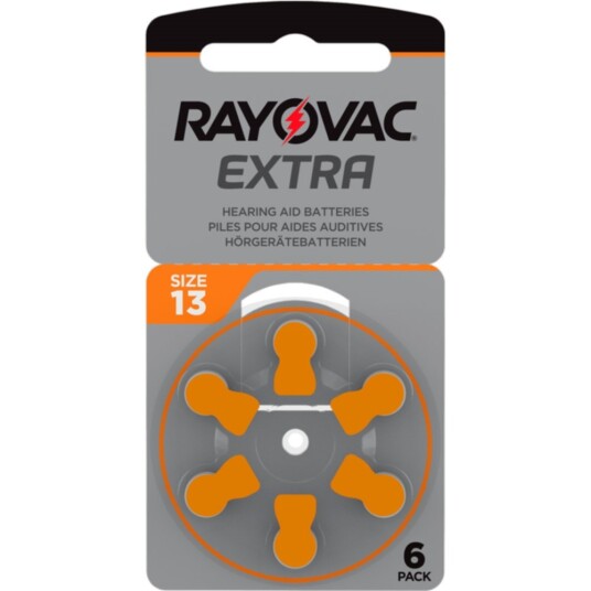 Rayovac 13 Zinc Air Batterier til Høreapparat - 6 pk Rayovac 13 Zinc Air Batterier til Høreapparat - 6 pk