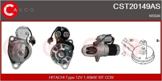 CASCO CST20149AS Starter CASCO CST20149AS Starter