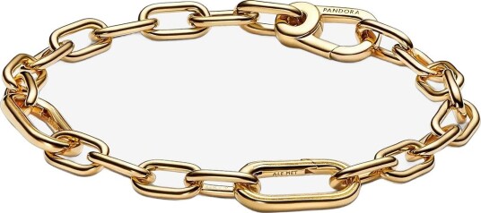 Pandora 14K Gold Plated Small Link Bracelet NO COLOR 15 cm Pandora 14K Gold Plated Small Link Bracelet NO COLOR 15 cm