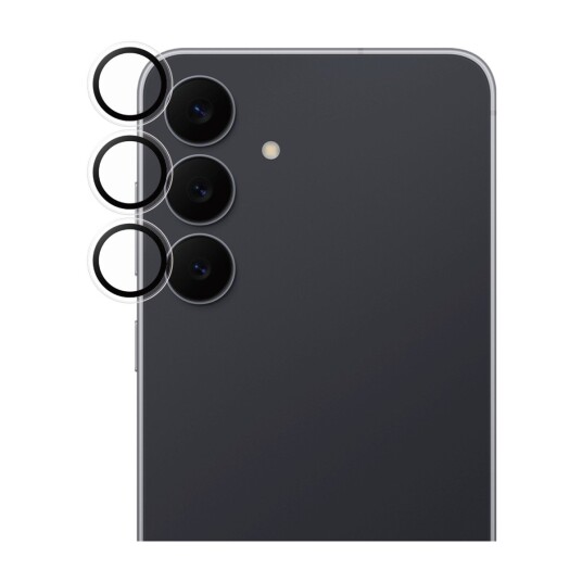 PanzerGlass Hoops Kameralinsebeskytter til Samsung Galaxy S25 FE - Gjennomsiktig Herdet Glass