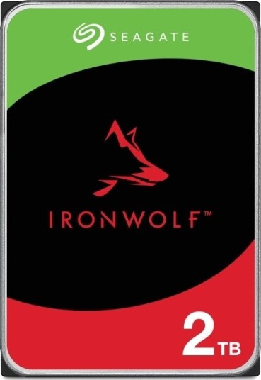 Seagate IronWolf 2 TB Intern Harddisk 3.5" SATA 6 Gb/s 5400 RPM med 256 MB Buffer