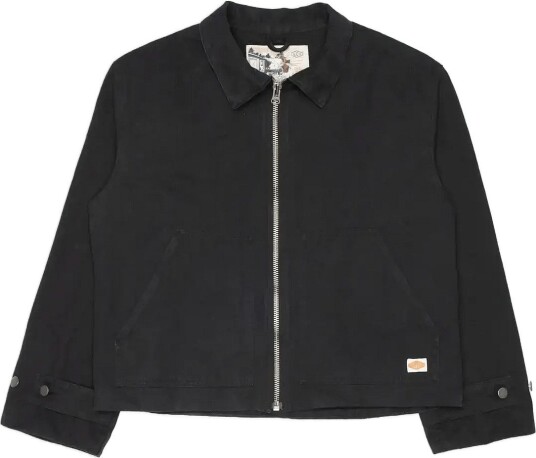 Nudie Jeans Lana Jacket Duck Canvas Black   Black   L