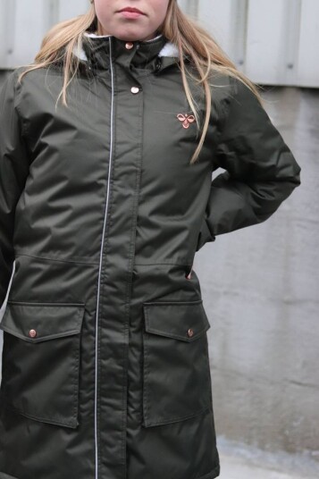 Mørk Grønn Hummel Lise Coat Vinterjakke (104 / 4 år)