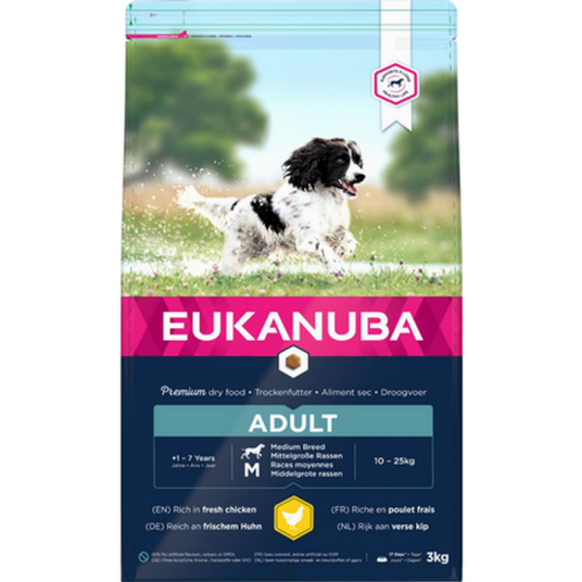 Hund Voksen Medium 18 kg Hund Hundefôr Tørrfôr Eukanuba
