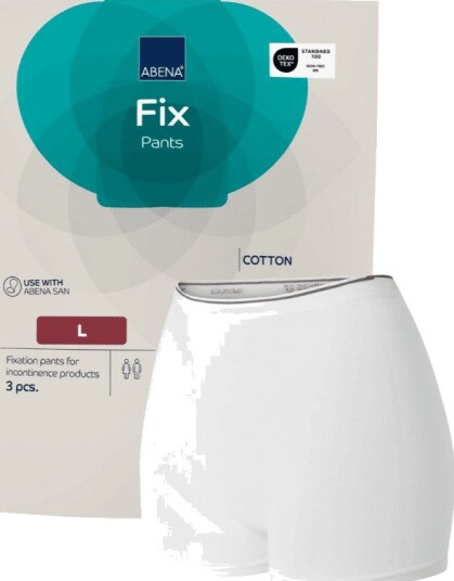 Abena Fix Pants Cotton Med Ben 3 Stk L Inkontinens Helse & Livsstil