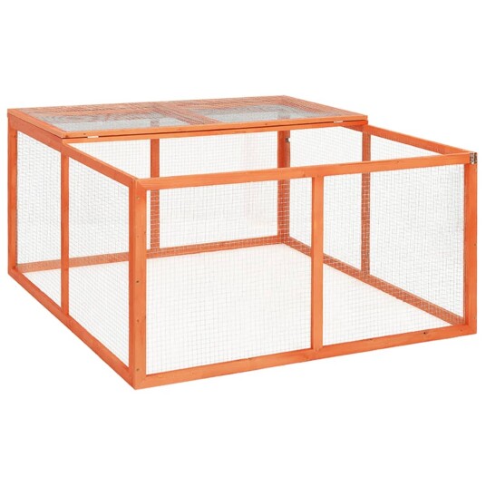 Vidaxl Kaninbur 124X120X60 cm Heltre Gran Vidaxl Kaninbur 124X120X60 cm Heltre Gran