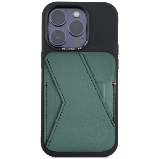 Decoded Silikon MagSafe Kortholder Stativ - Safe Leaf Green