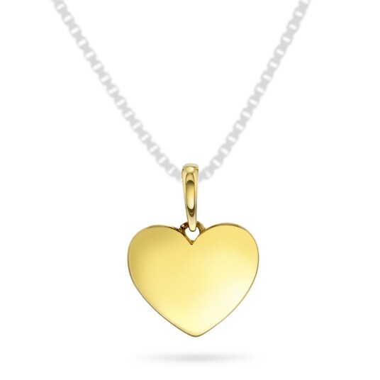 Pan Jewelry Anheng i 585 gult gull med hjerte