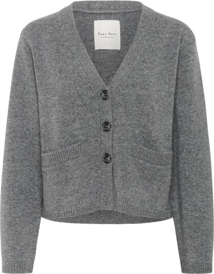 Part Two Svevapw Cardigan MEDIUM GREY MELANGE XS Part Two Svevapw Cardigan MEDIUM GREY MELANGE XS