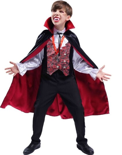 Joker Vampyr Dracula Barnekostyme 5 6 ÅR