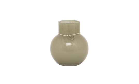 Ernst GLASSVASE Rund 10cm Grønn