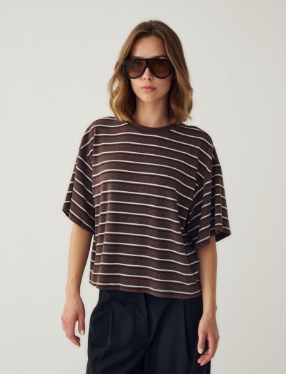 Noella N Murphie Top Brown XL