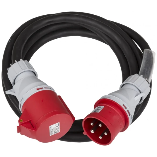 Briteq Kabel, 32a/400v 5 Meter. Med Krymp For Merking