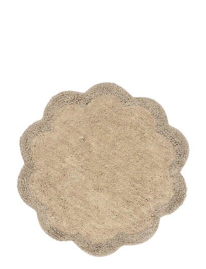Noble House Bath Mat Flower Beige 60X60CM
