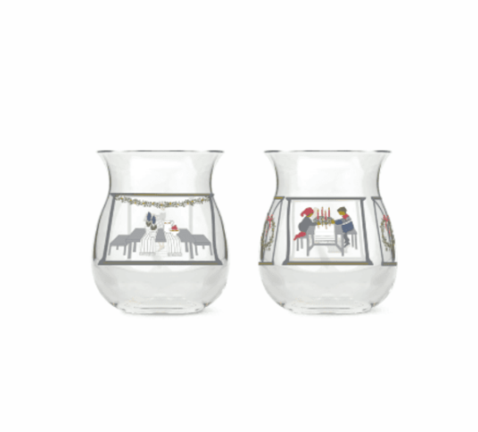 Holmegaard Julelyslykt 2024 7,5 cm 2 stk Holmegaard Julelyslykt 2024 7,5 cm 2 stk