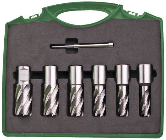 DJ TOOLS kjerneborsett HSS Weldon Ø12-22Ã30mm, 6 stk