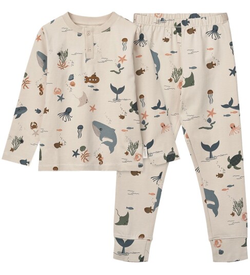 LIEWOOD Wilhelm pyjamassett Holiday vehicle/stripe LIEWOOD Wilhelm pyjamassett Holiday vehicle/stripe