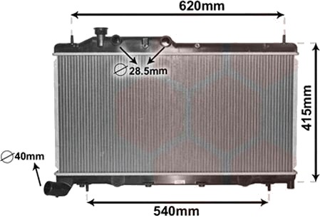 VAN WEZEL 51002105 Radiator motorkjøling