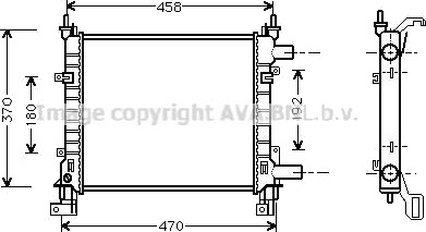 PRASCO FDA2260 Radiator motorkjøling