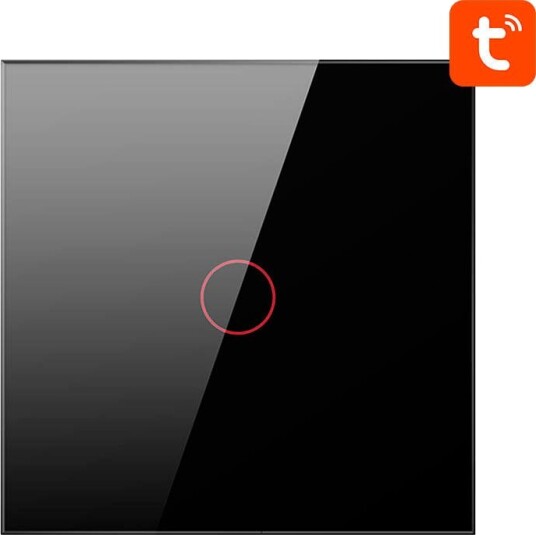 Avatto ZTS02-EU-B1 Smart Lysbryter 1-veis (ZigBee/Tuya) Sort