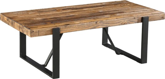 Sofabord HOME4YOU Ironbridge 132x66x43,5 cm Furu - Brun