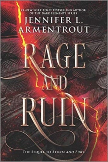 Rage And Ruin Av Jennifer L. Armentrout