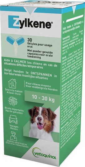 Vetoquinol Zylkene Kapsler 225mg Hund 2x30 stk 10–30kg