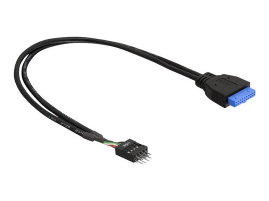 Delock USB-internkabel - 19-pins USB 3.0-plugg til 9-pins USB-header - 45 cm