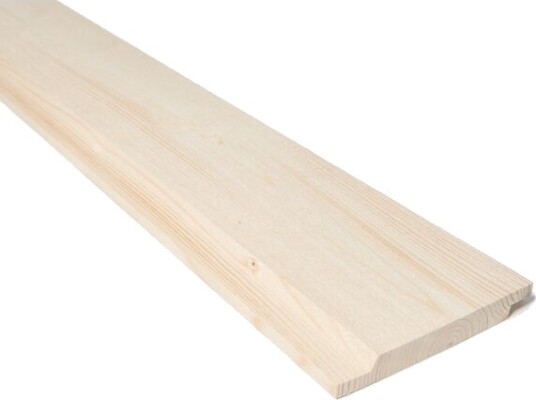Standardsortiment Kledning profilert gran ubehandlet 19x148 mm dobbelfals 60° klasse 1