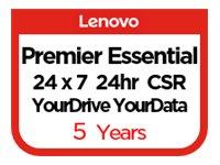 Lenovo Committed Service Essential Service + YourDrive YourData + Premier Support - utvidet serviceavtale - 5 år - på stedet (5PS7A68003)