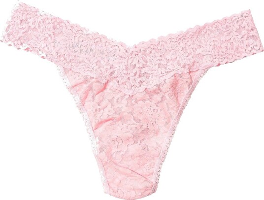 Hanky Panky Stringtruser Signature Lace Original Rise Thong Rosa