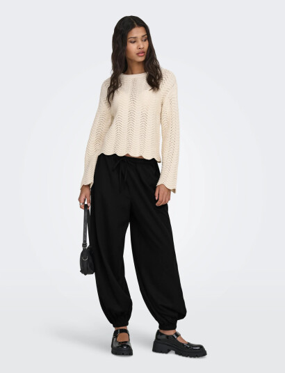 JDY Jdypaloma Mw Loose Pant Wvn Noos   Black   M x 32