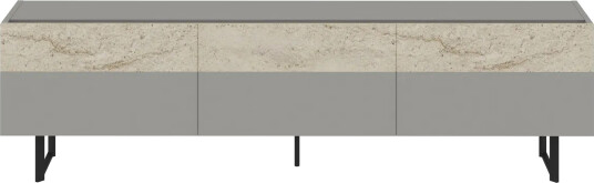 Sign TV-benk 180 cm - Grå/Travertin