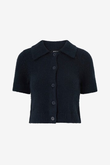 Gina Tricot Kardigan Knitted Blå