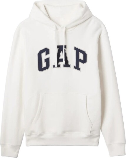 GAP Adult Vintagesoft Arch Logo Hoodie Cream L GAP Adult Vintagesoft Arch Logo Hoodie Cream L