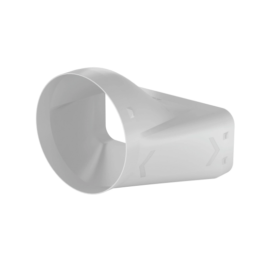 Eico Prime overgangsstuss 90x220 mm Ø150 mm Grå Eico Prime overgangsstuss 90x220 mm Ø150 mm Grå