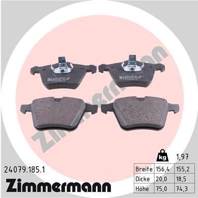 Bremseklosser ZIMMERMANN 24079.185.1