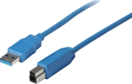 Shiverpeaks Basic-S Usb 3.0-Kabel, A-Plugg - B-Plugg 1,8 M, Kabel Og Plug Blå, Dobbeltskjermet, Maks