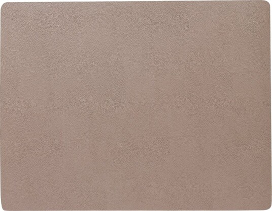 Lind DNA  Leather Serene Square bordbrikke L 35x44 cm mole grey