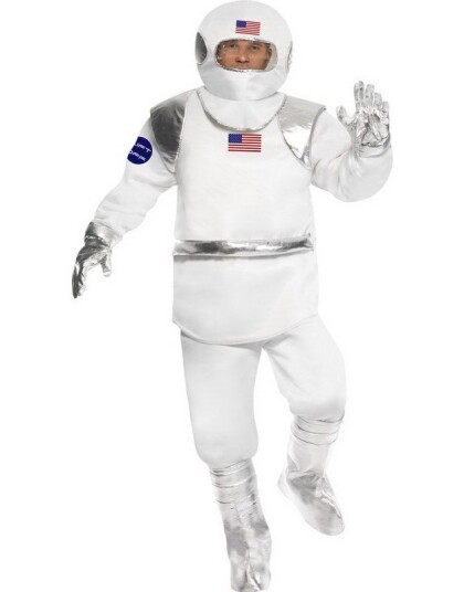 Space Man Komplett Kostyme i Strl Onesize Medium