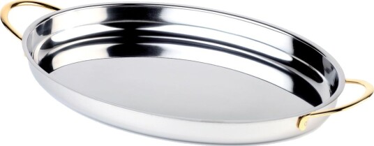 APS Serveringspanne oval; 0.8 l, 26.5x19.5x3 cm (LxBxH); Sølvfarge; Oval