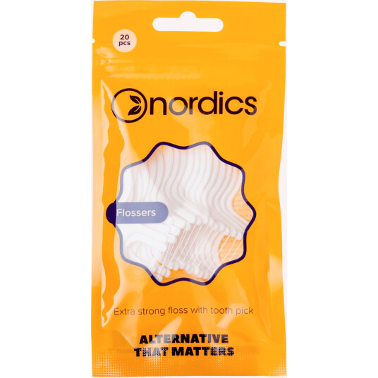 Sustainable Tanntrådsbraketter Nordics PLA Flossers Extra Strong 20 pcs. Sustainable Tanntrådsbraketter Nordics PLA Flossers Extra Strong 20 pcs.