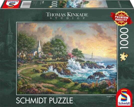 Schmidt Spiele Thomas Kinkade Puslespill - 1000 brikker - Seaside Haven